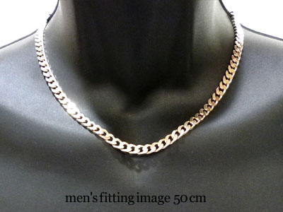 シルバーチェーン・喜平4面カット・太・巾6mm_銀細工職人の店
