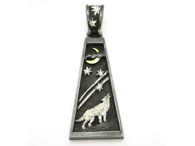 A howling wolf