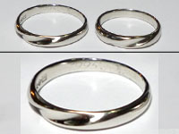 Pt900プラチナリング,結婚指輪,新品仕上げ修理